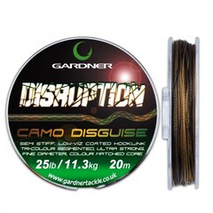 Поводочный материал Camo Gardner Disruption 25lb 20m Mud Brown-Black