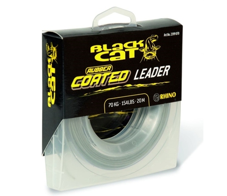 Повідковий матеріал Black Cat Rubber coated Leader 0,80mm 70kg 20m
