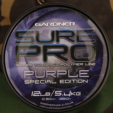 Леска карповая Gardner Sure Pro Special Edition 0,38 мм, 8,2Kg, 920m Purpure, 0,38, 8,2