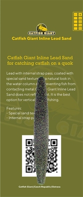 Грузило Catfish Giant Inline Lead Sand 200g