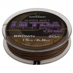 Поводочный материал Gardner Ultra Skin 25Lb 20m Braun
