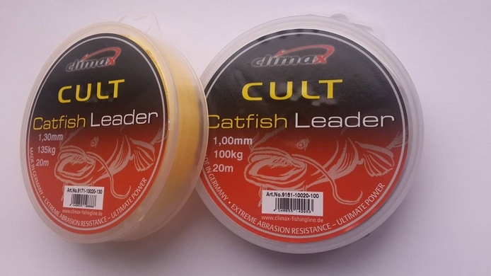 Поводковый материал Climax CULT Catfish Leader 20м, 1.30мм, 135кг