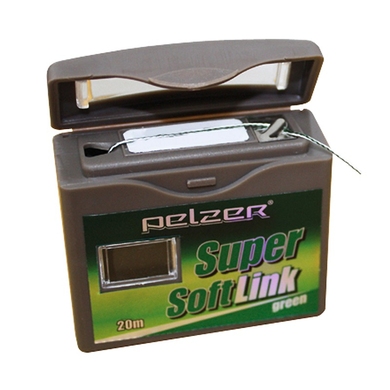 Поводковый материал Pelzer Super Soft Link 35lbs, 20m, green