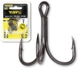 Потрійний гачок Black Cat Curved Point Treble Hook №1 DG DG coating 5pcs, 1