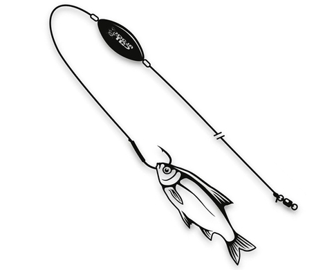 Оснастка на Сома Black Cat U-Float Rig Single Hook XL 10/0