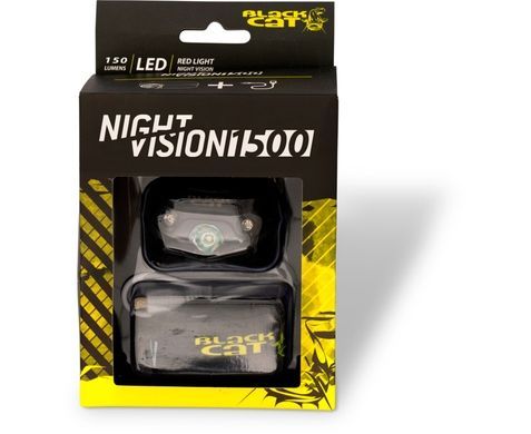 Налобний фонарь Black Cat Night Vision 1500 black/green