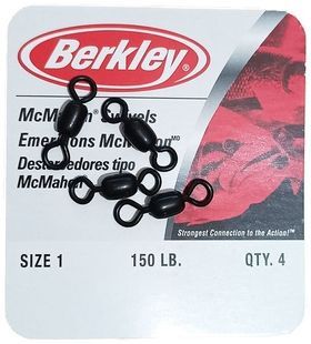Вертлюжок Berkley Mc Mahon Swivels #01, 150lb, 4pcs