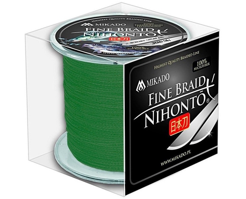 Шнур Mikado Nihonto Fine Braid 300м 0,50mm 41,80Kg green