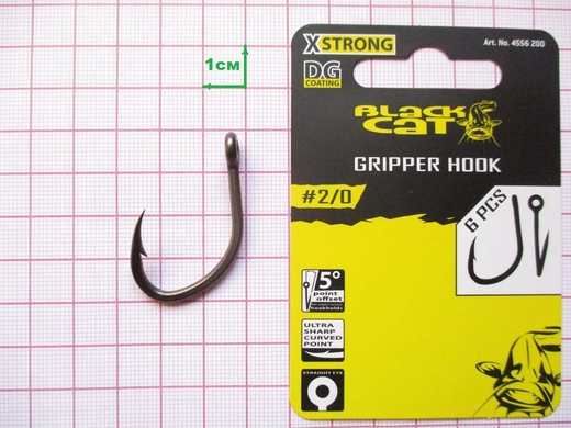 Крючок Black Cat Gripper Hook DG 2/0
