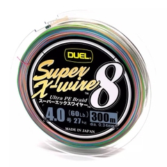Шнур Duel Super X-Wire 8 300m 0,34mm 27kg #4,0 multicolor