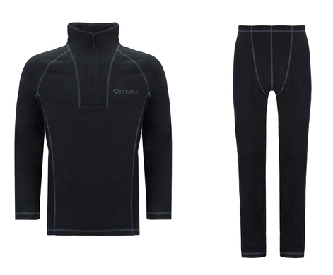 Термобелье Viverra Soft Warm ZIP Black XXXL, XXXL